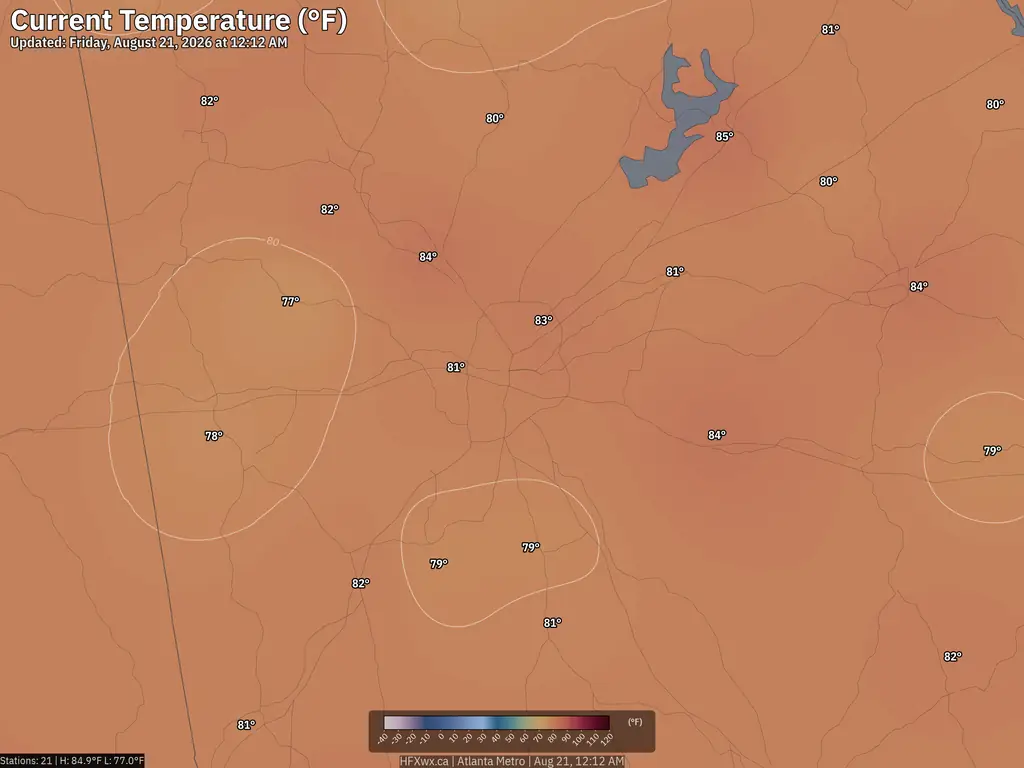 Current Atlanta Temperature