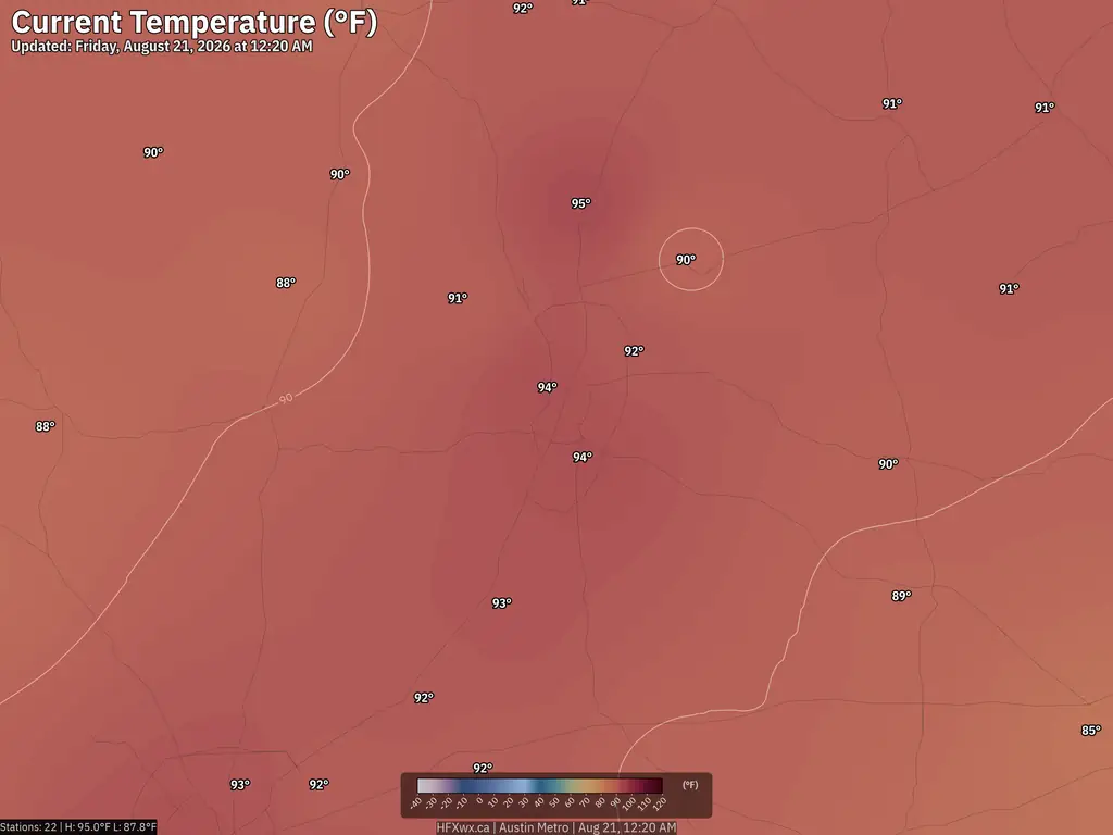 Current Austin Temperature