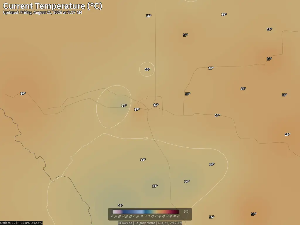 Current Calgary Temperature