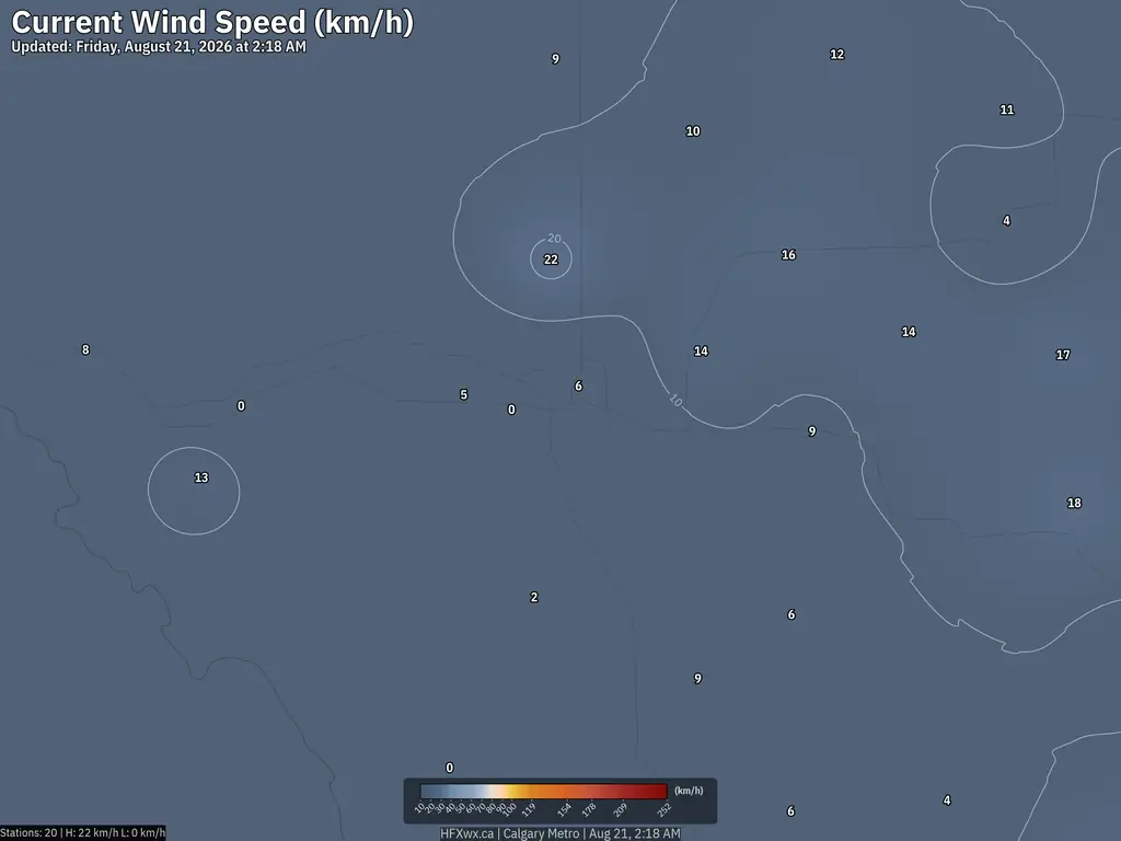 Current Calgary Wind