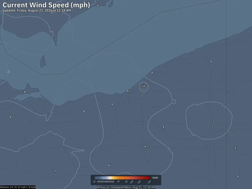 Current Cleveland Wind