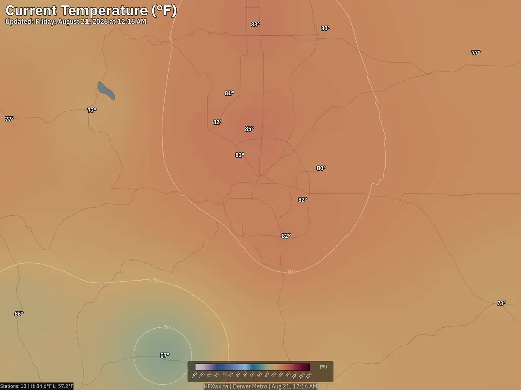 Current Denver Temperature