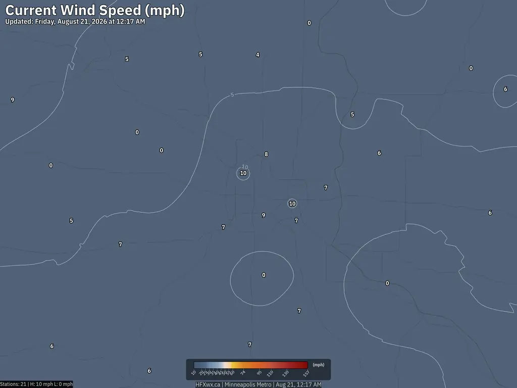 Current Minneapolis Wind