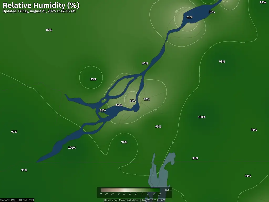 Current Montreal Humidity