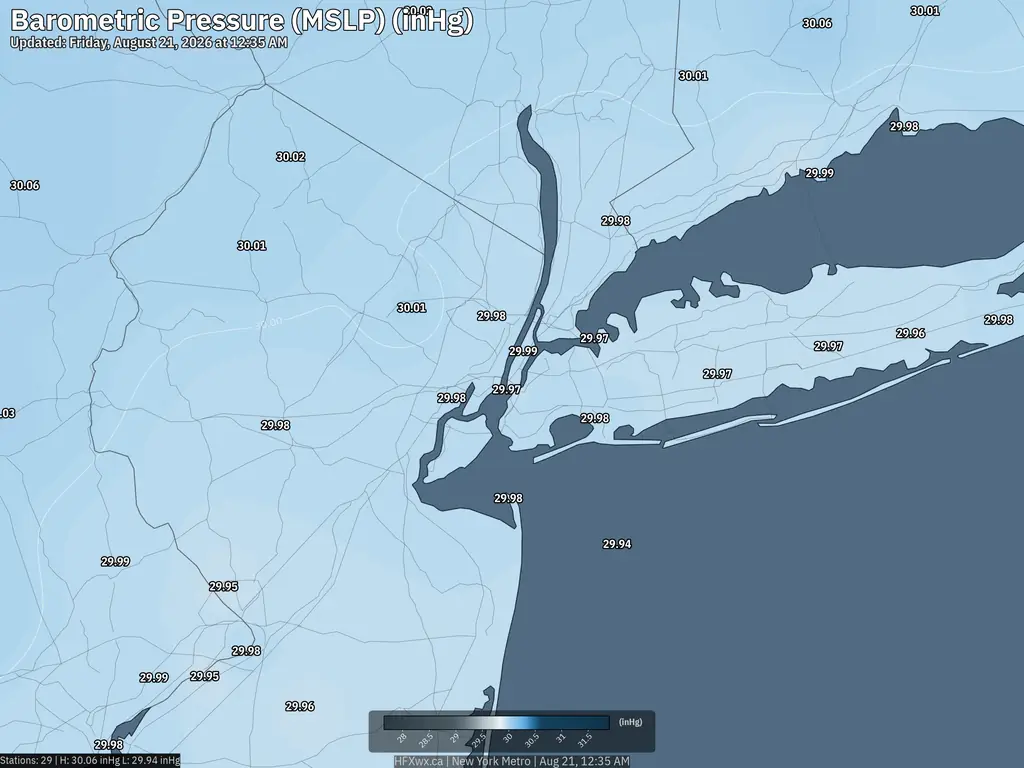 Current New York Pressure