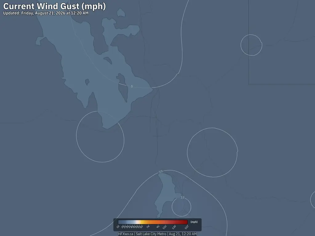 Current Salt Lake City Wind Gust