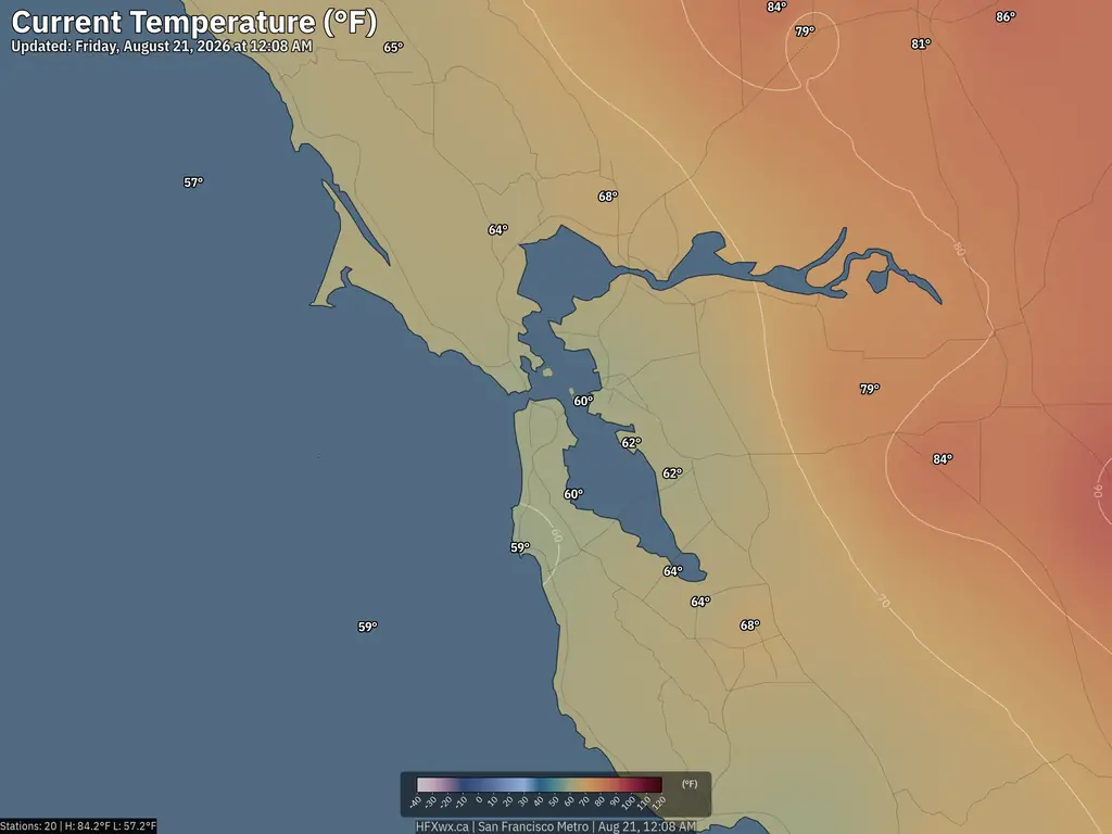 Current San Francisco Temperature