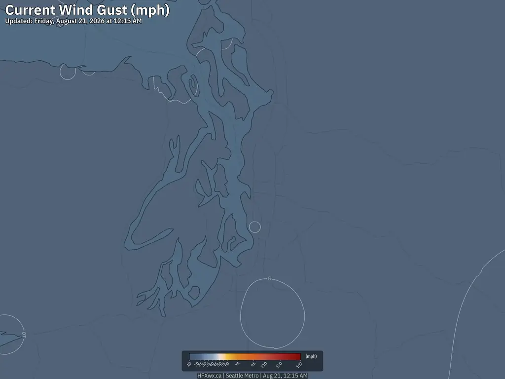 Current Seattle Wind Gust