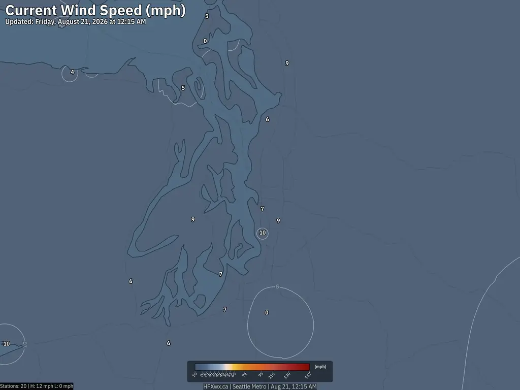 Current Seattle Wind