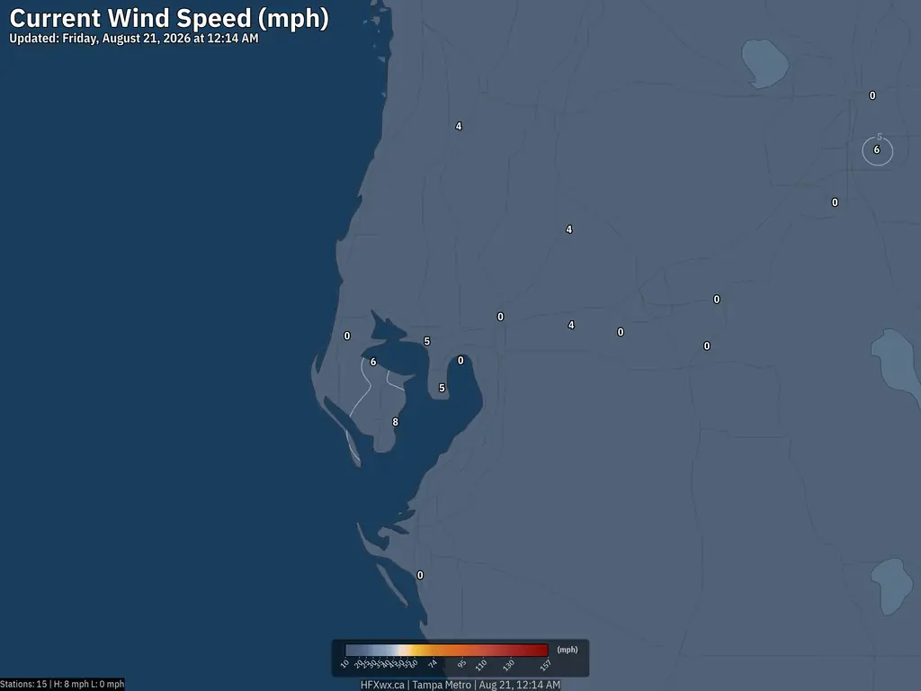 Current Tampa Wind