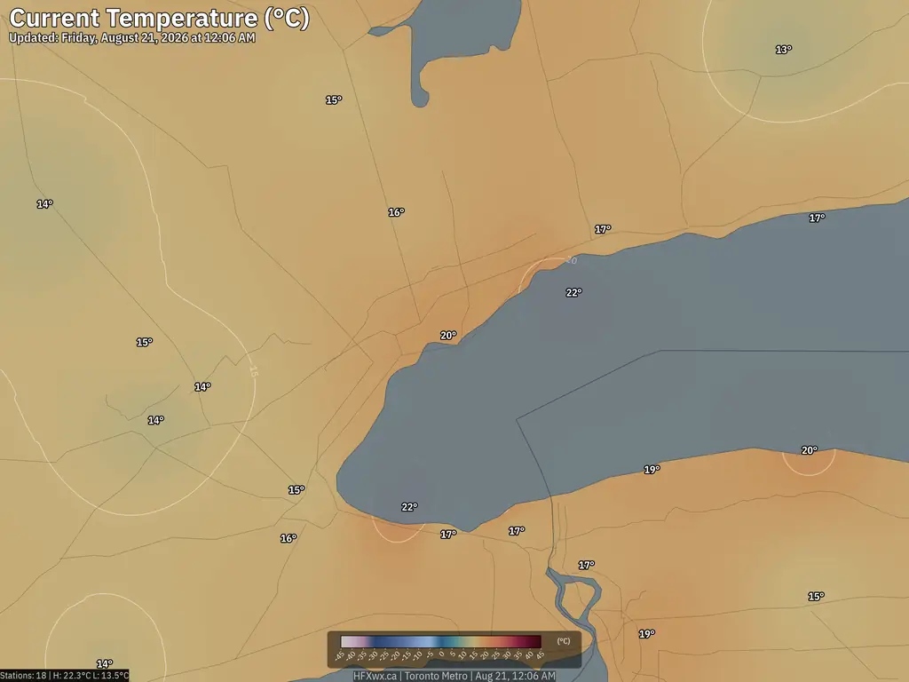 Current Toronto Temperature