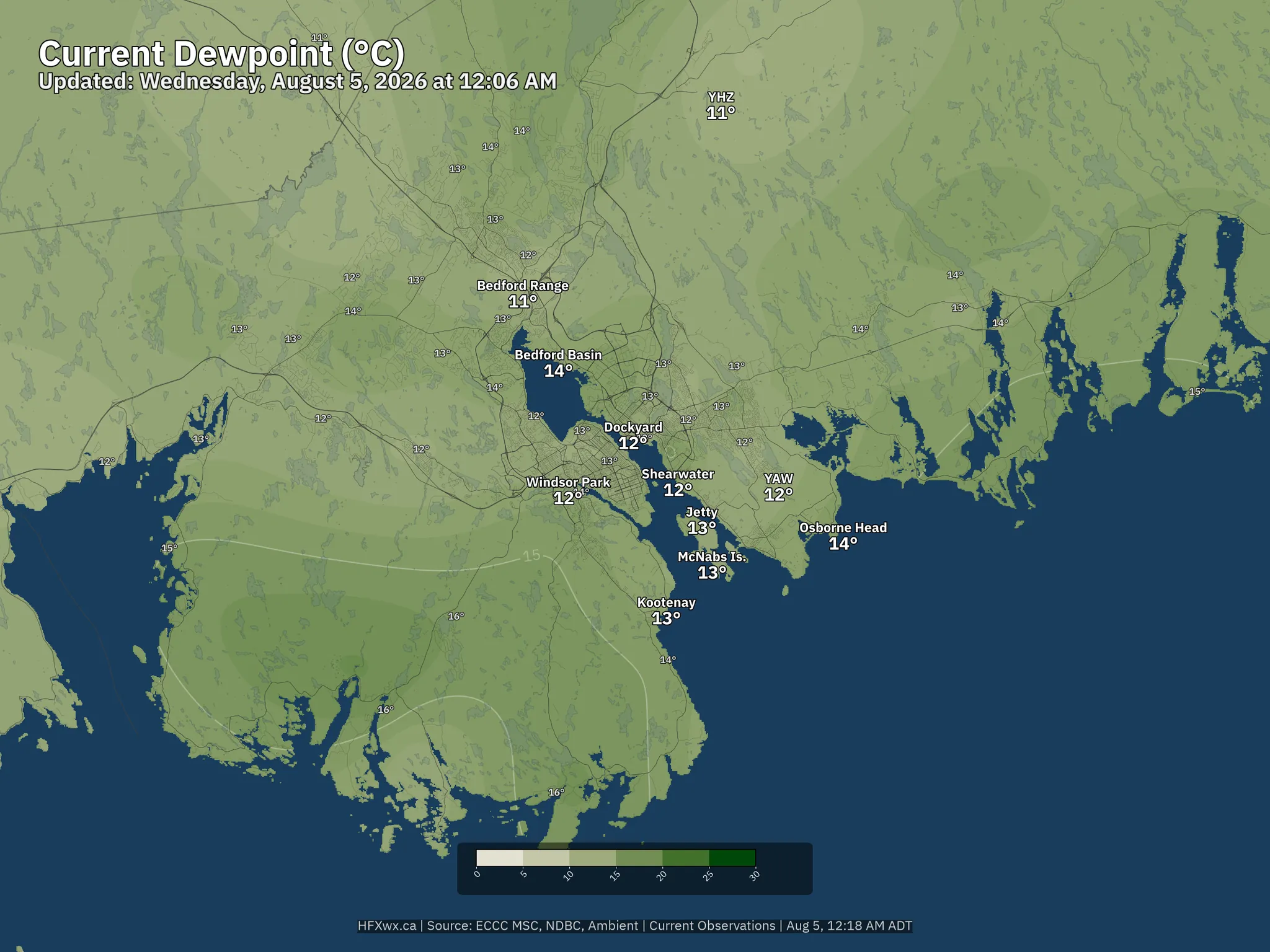 Halifax Dewpoint