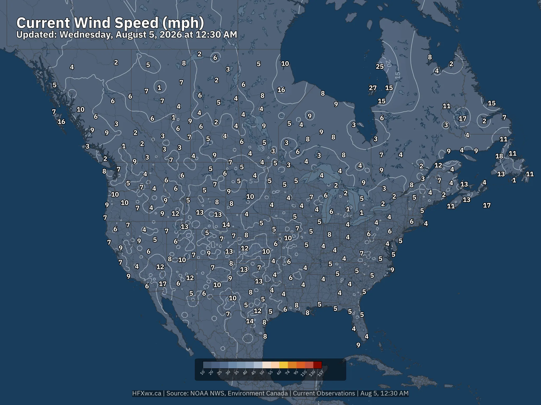 NA Wind mph