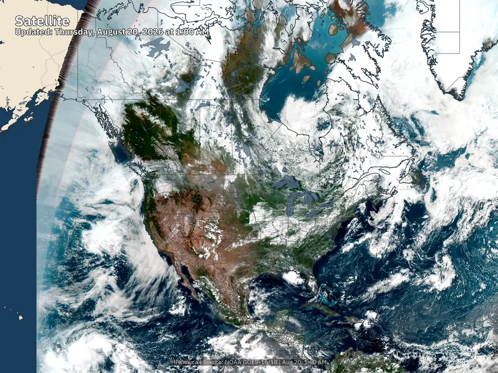 Current North America Satellite