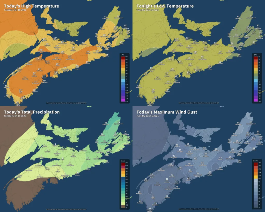 📡 Nova Scotia Forecast: - Archived