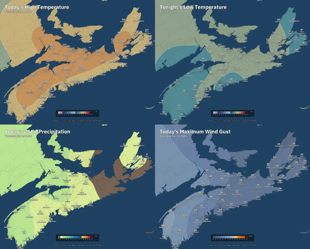📡 Nova Scotia Forecast: