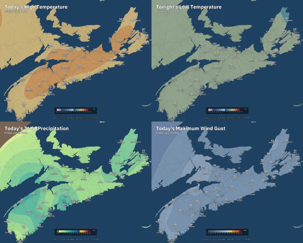 📡 Nova Scotia Forecast: